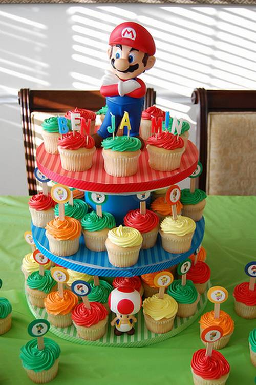 Mario party Cupcake Stand