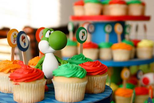 Mario Party Cupcake Stand