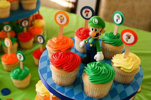 Mario Party Cupcake Stand