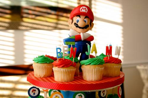 Mario Party Cupcake Stand