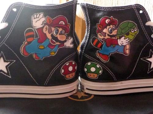 super-mario-bros-3-converse-shoes1. The simple black and white converse 