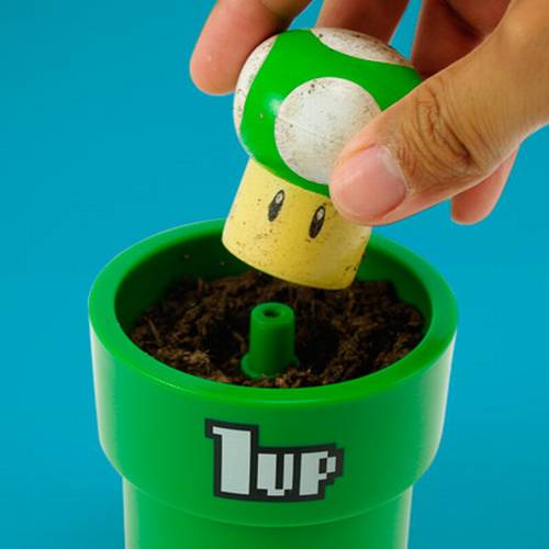 1 UP Mushroom Planter Toy