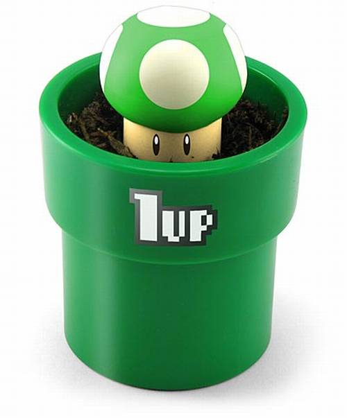 1 UP Mushroom Planter Toy