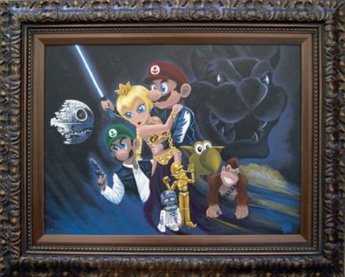Tags: design art, mario star wars, nintendo star wars, star wars art, star Tags: design art, mario star wars, nintendo star wars, star wars art, star