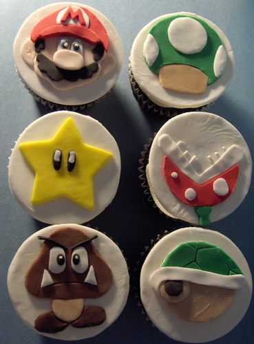 super mario brothers cupcakes