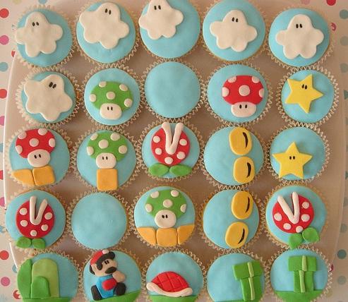 cool cupcake designs of super mario bros