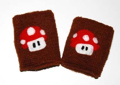 super mario bros mushroom armbands