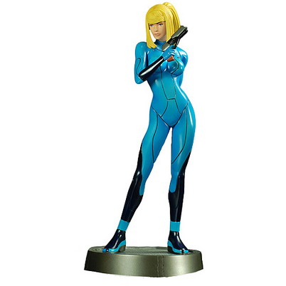 metroid samus aran zero statue figure