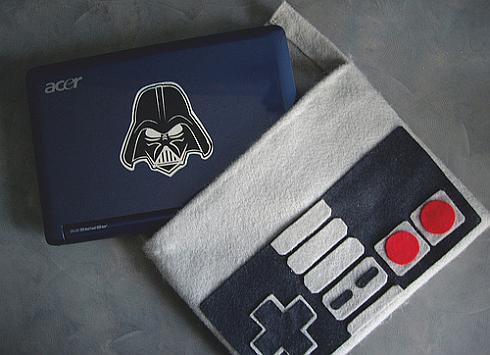 nes controller theme notebook sleeve