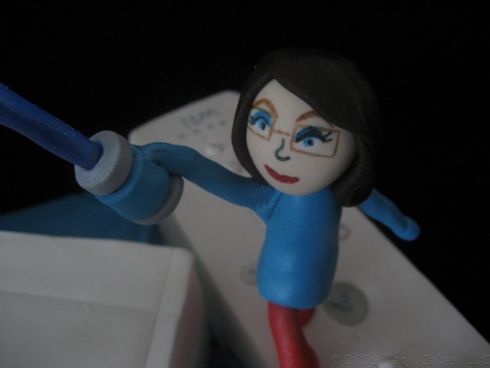 mii avatar wii cake