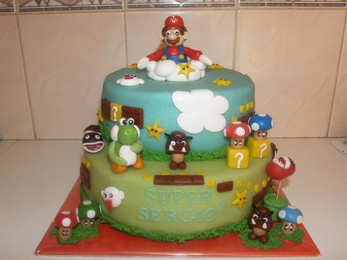 cool new super mario brothers cake design