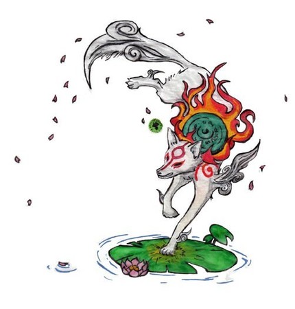 Japanese Wolf Goddess