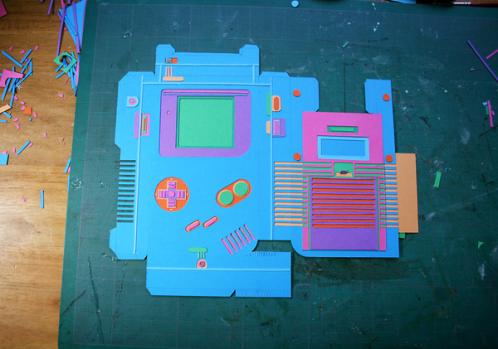 gameboy color papercraft images
