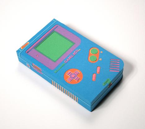 nintendo gameboy color papercraft