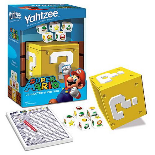 super mario brothers yahtzee game kit