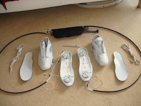 Wii Balance Board built in to Shoes