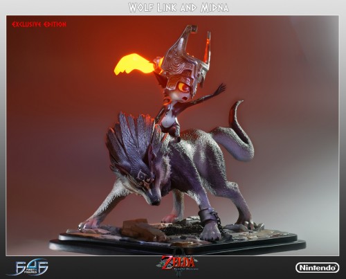 Wolf Link And Midna Statue Image 1