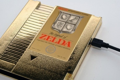 Legend of Zelda Gold Cartridge USB Drive